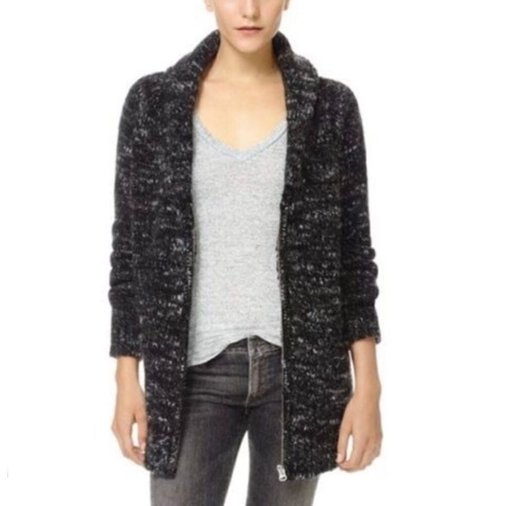 ARITZIA WILFRED FREE Orme Wool Alpaca Blend Zipper Shawl Coatigan Sz XS